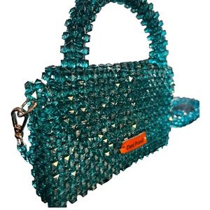 Clutch Purse for Women Green Acrylic Handbag Shoulder bag | Mini Bag Crossbody